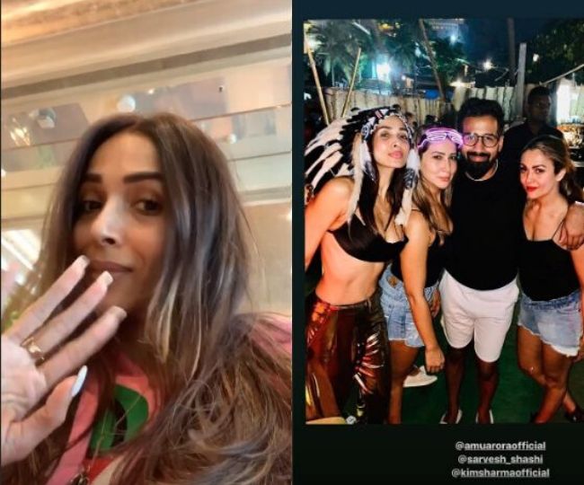 Malaika Arora wishes boyfriend Arjun Kapoor new year with kiss | In Pics